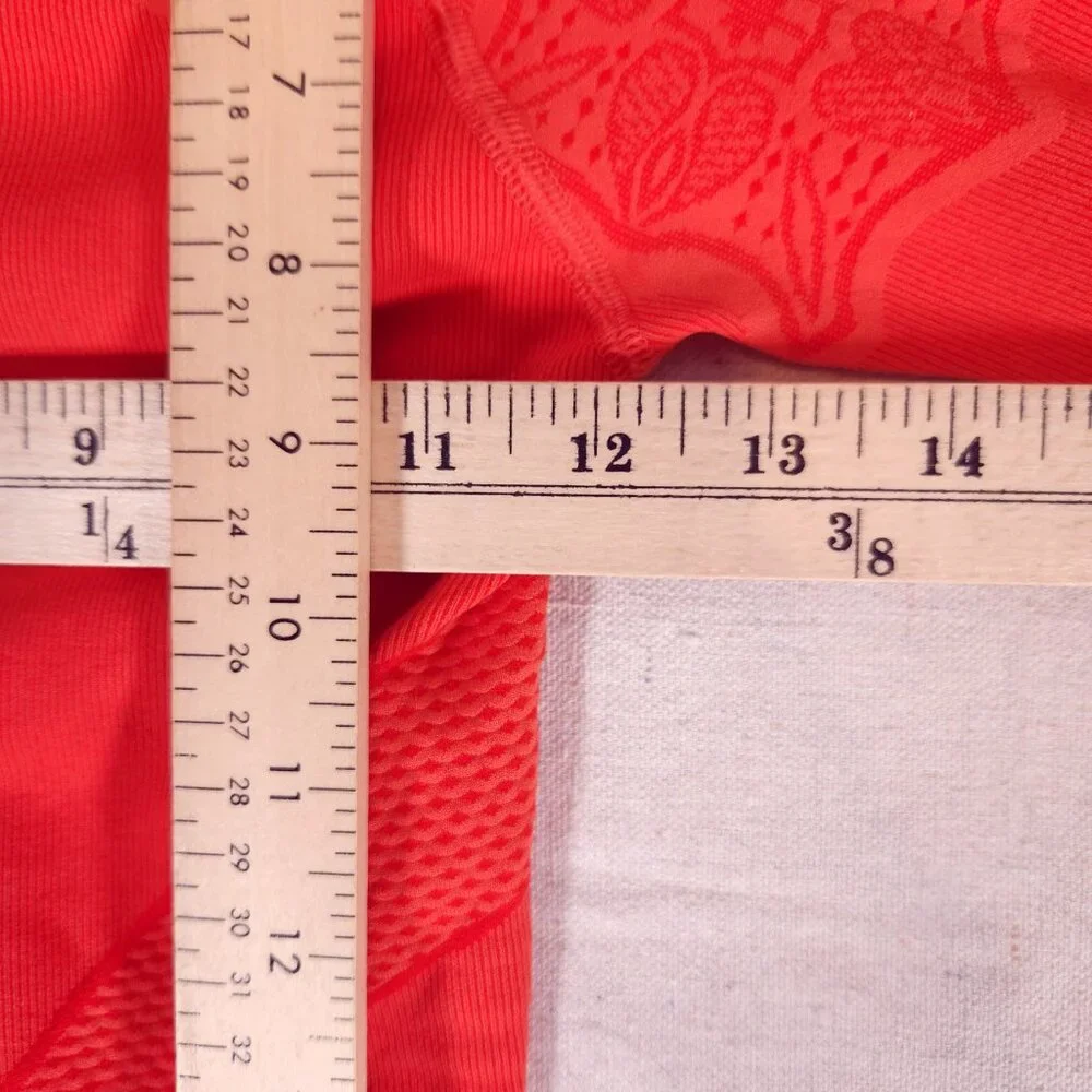 Athleta Twist Half Zip Hoodie Womens XS Orange Thumbholes Athleisure Pullover - Picture 4 of 13